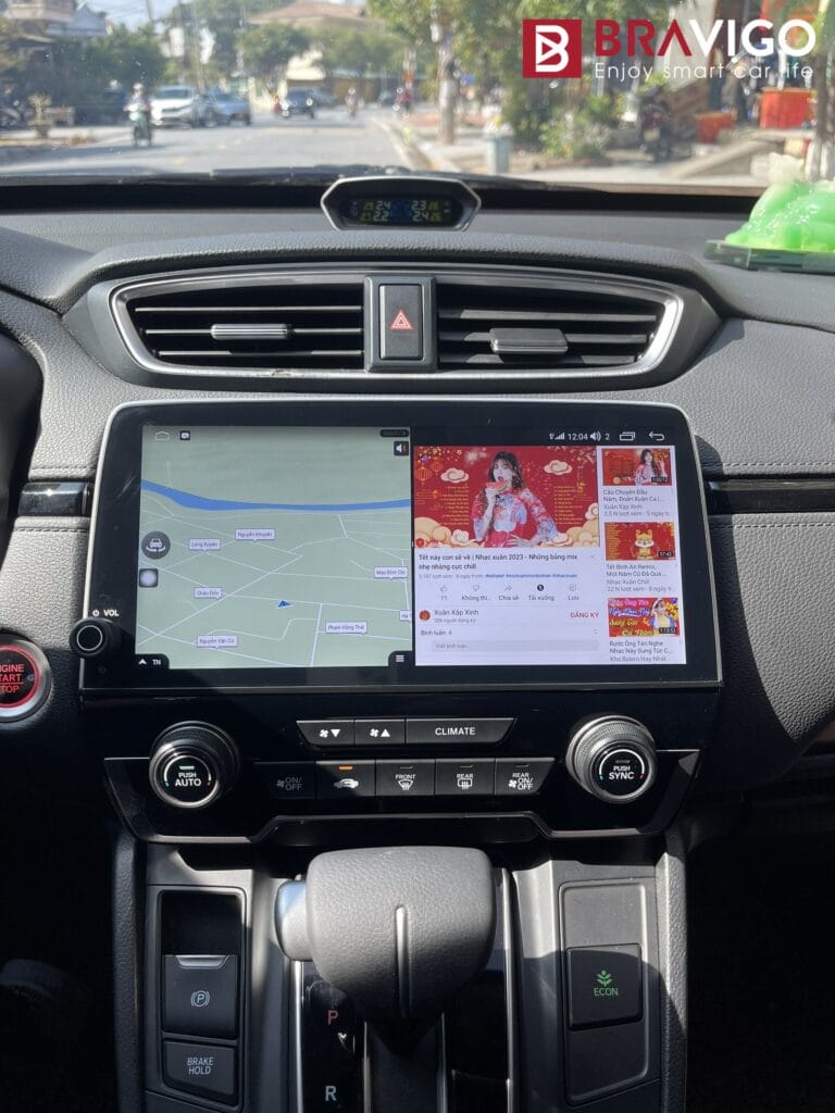 màn hình android ô tô CRV 