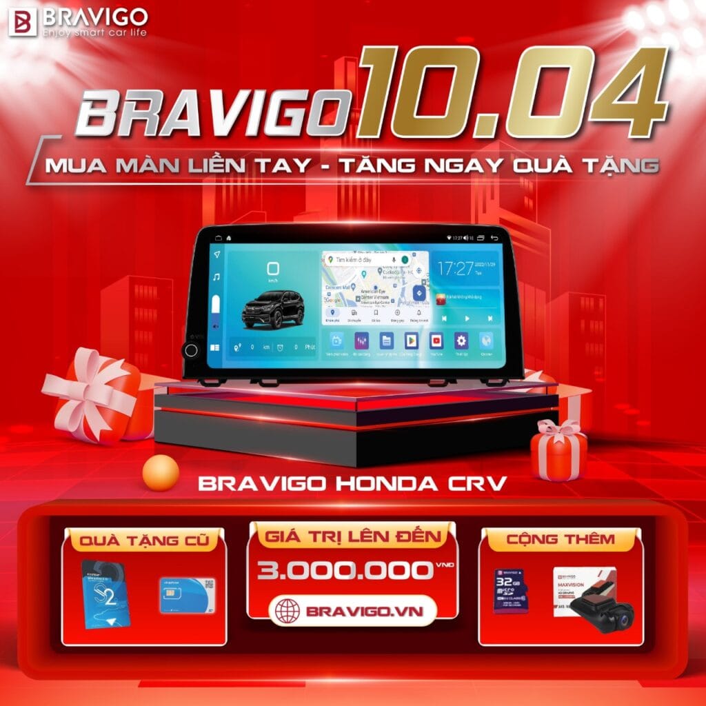 Chương trình khuyến mãi "MUA MÀN LIỀN TAY - TĂNG NGAY QUÀ TẶNG" 2 màn hình honda crv