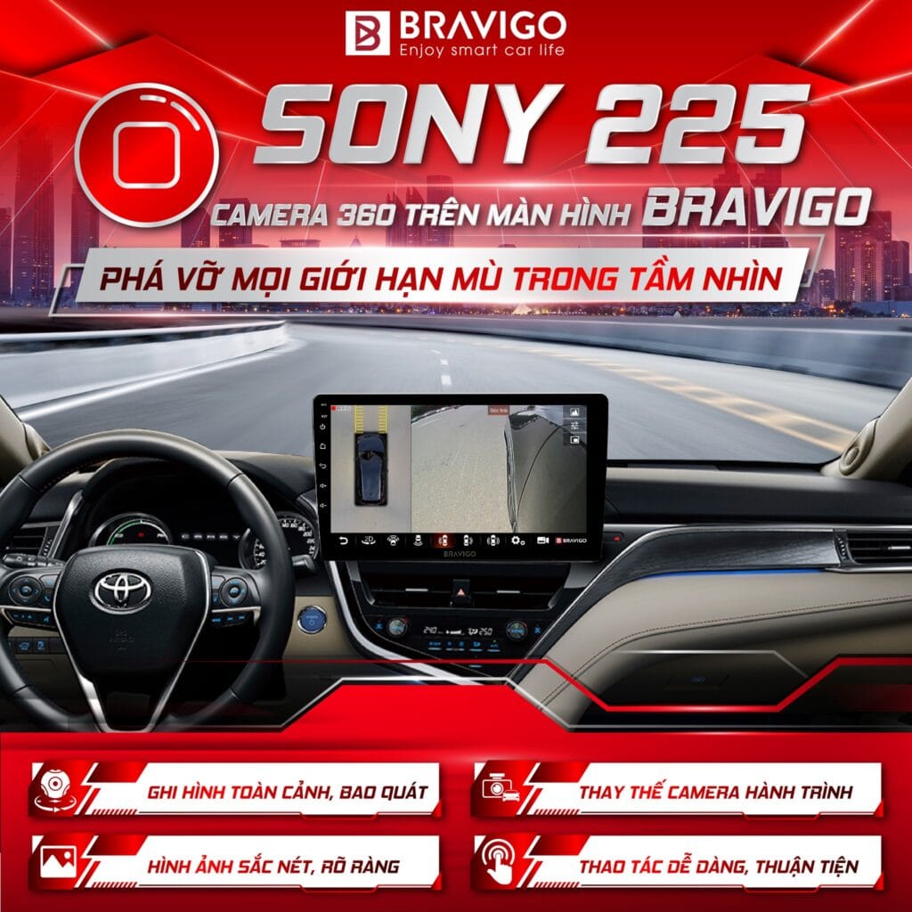 màn android tích hợp camera 360