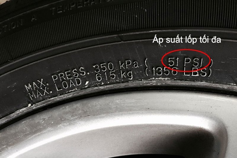 Áp suất lốp xe ô tô