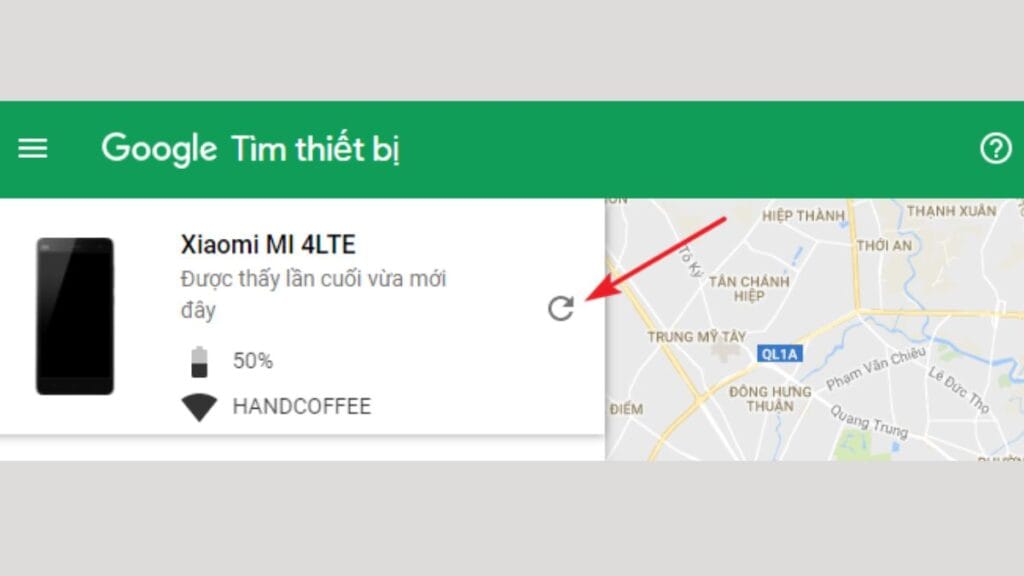 Bạn sẽ được truy cập vào giao diện của Find My Device qua tài khoản Google mà bạn cung cấp