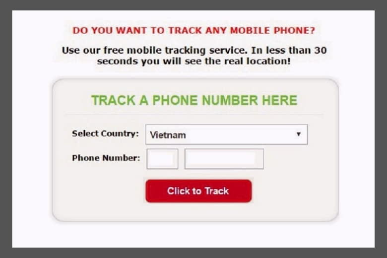 Xác định vị trí số điện thoại trên bản đồ bằng Track a Phone Number 3