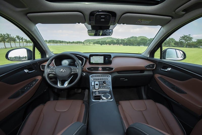 Nội thất bên trong của Hyundai SantaFe 2023