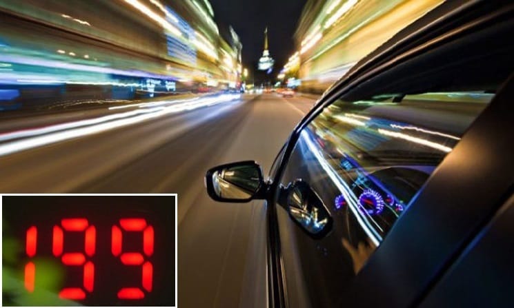 Vi phạm lỗi chạy quá tốc độ xe ô tô
