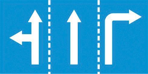 Biển báo phân làn đường