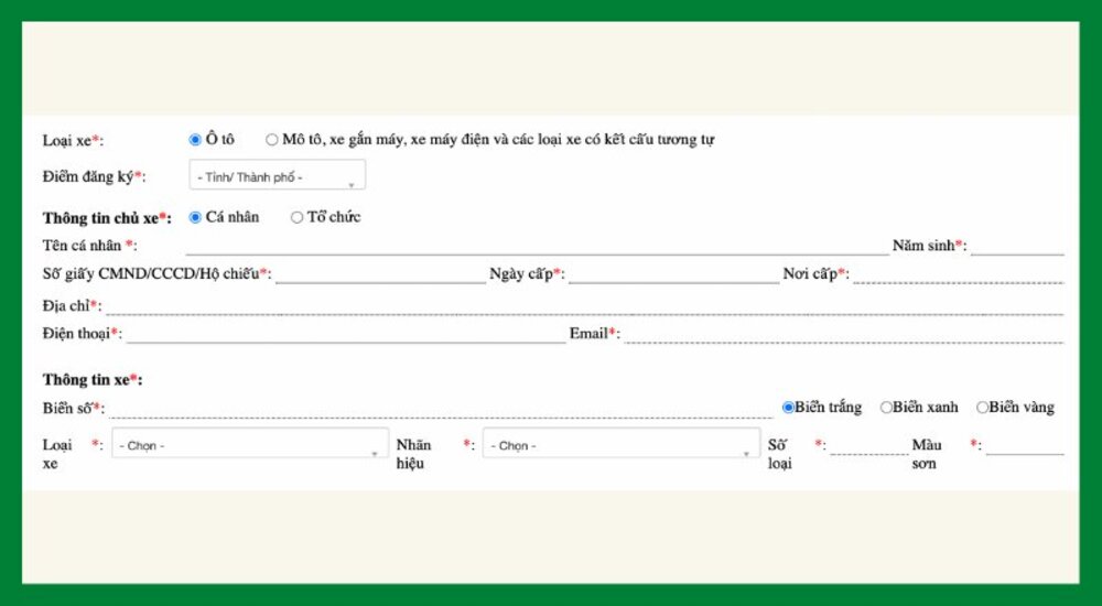 Mất Giấy Tờ Xe Phải Làm Sao? Thủ Tục Cấp Lại GPLX Cập Nhật 2023 5 Chủ xe có thể đăng ký trực tuyến bằng cách hoàn thiện hồ sơ tại trang đăng ký xe của Cục Cảnh sát Giao thông