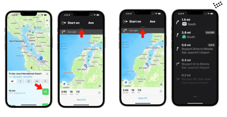 bản đồ chỉ đường trên điện thoại iphone tiện nhất
