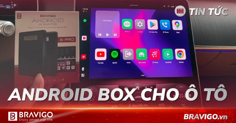 mẫu android box cho xe ô tô