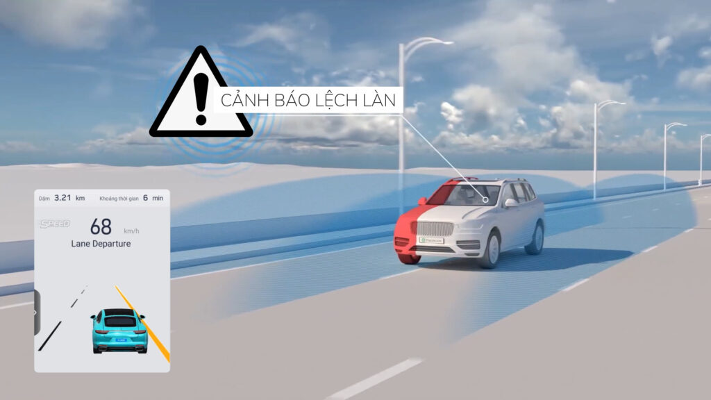 Công nghệ ADAS cảnh báo lệch làn
