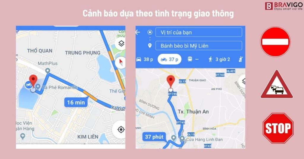 VIETMAP LIVE: Hướng Dẫn Tải Bản Đồ Dẫn Đường Trực Tuyến Thông Minh 2 cảnh báo giao thông theo tình trạng