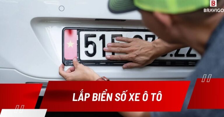 hướng dẫn lắp biển số xe cho ô tô
