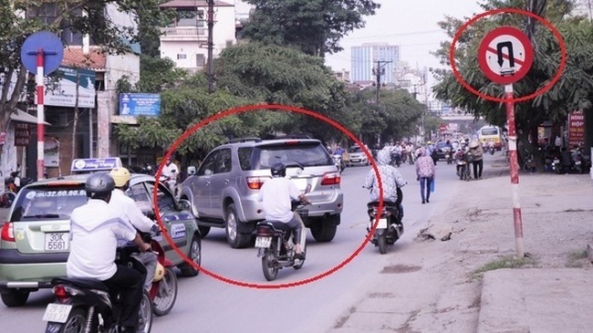 Lỗi quay đầu xe ô tô