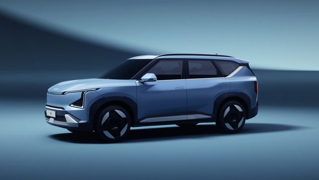 Mẫu xe sản xuất Kia EV5 lộ diện với nội thất đẹp mắt 1 Mẫu xe KIA EV5