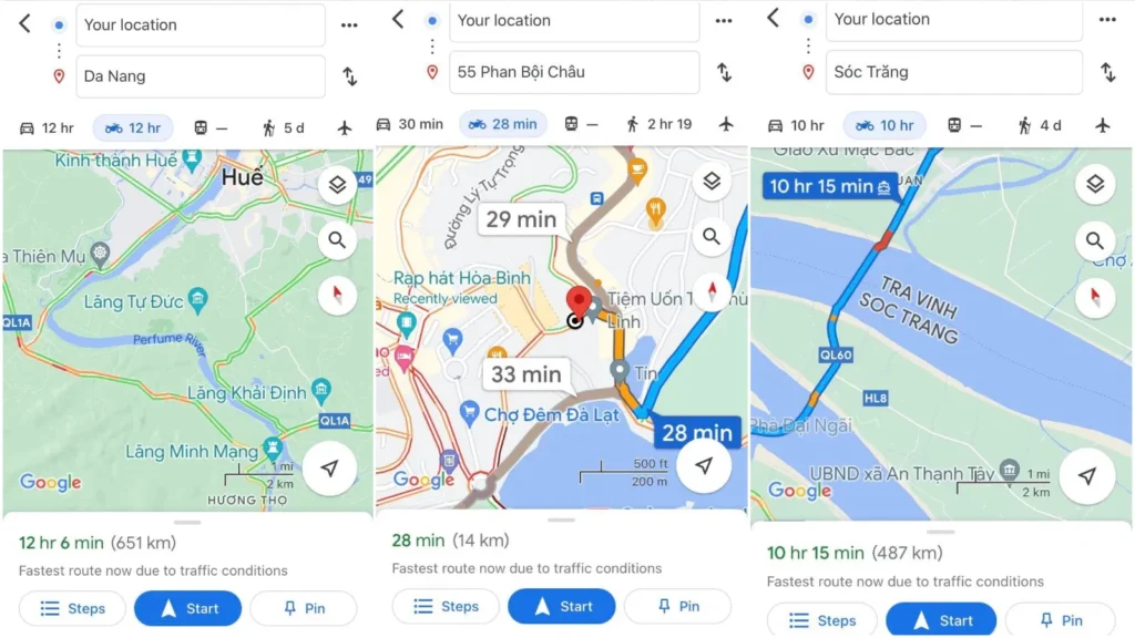Ứng dụng Google maps