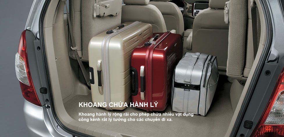 độ rộng khoang hành lý 