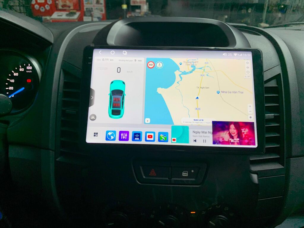 Màn Hình Android Cho Xe Ford Ranger Giá Tốt Nhất 6 hình ảnh màn thực tế trên Ford Ranger