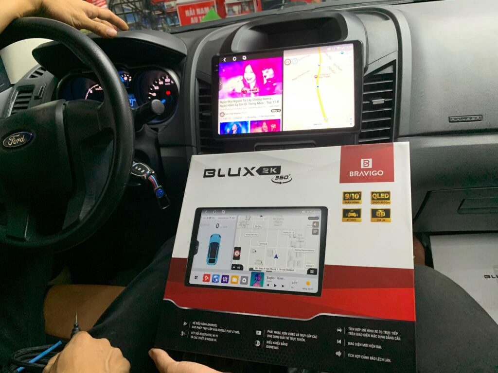 Màn Hình Android Cho Xe Ford Ranger Giá Tốt Nhất 13 màn hình Bravigo trên Ford Ranger