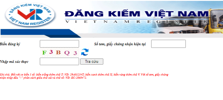 Cách Tra Biển Số Xe Ô Tô Online, Nhanh Chóng Toàn Quốc 2 Tra cứu qua cục đăng kiểm Việt Nam