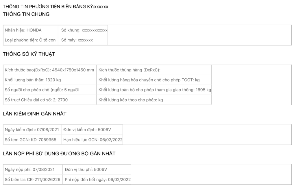 Cách Tra Biển Số Xe Ô Tô Online, Nhanh Chóng Toàn Quốc 3 Kết quả khi tra cứu biển số xe ô tô