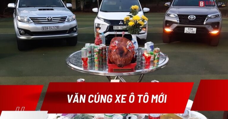 cúng xe ô tô mới