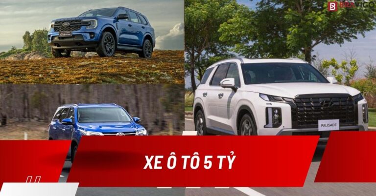 mẫu xe ô tô 5 tỷ