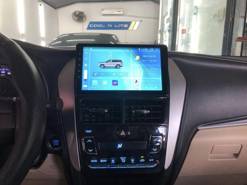 màn bravigo air 2 new trên xe