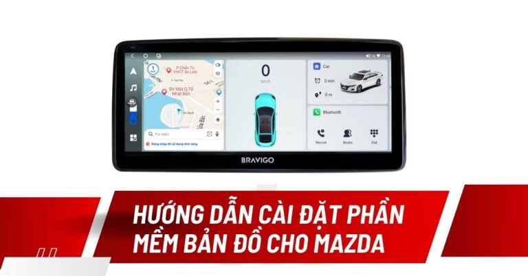 cài đặt phần mềm và bản đồ cho xe mazda