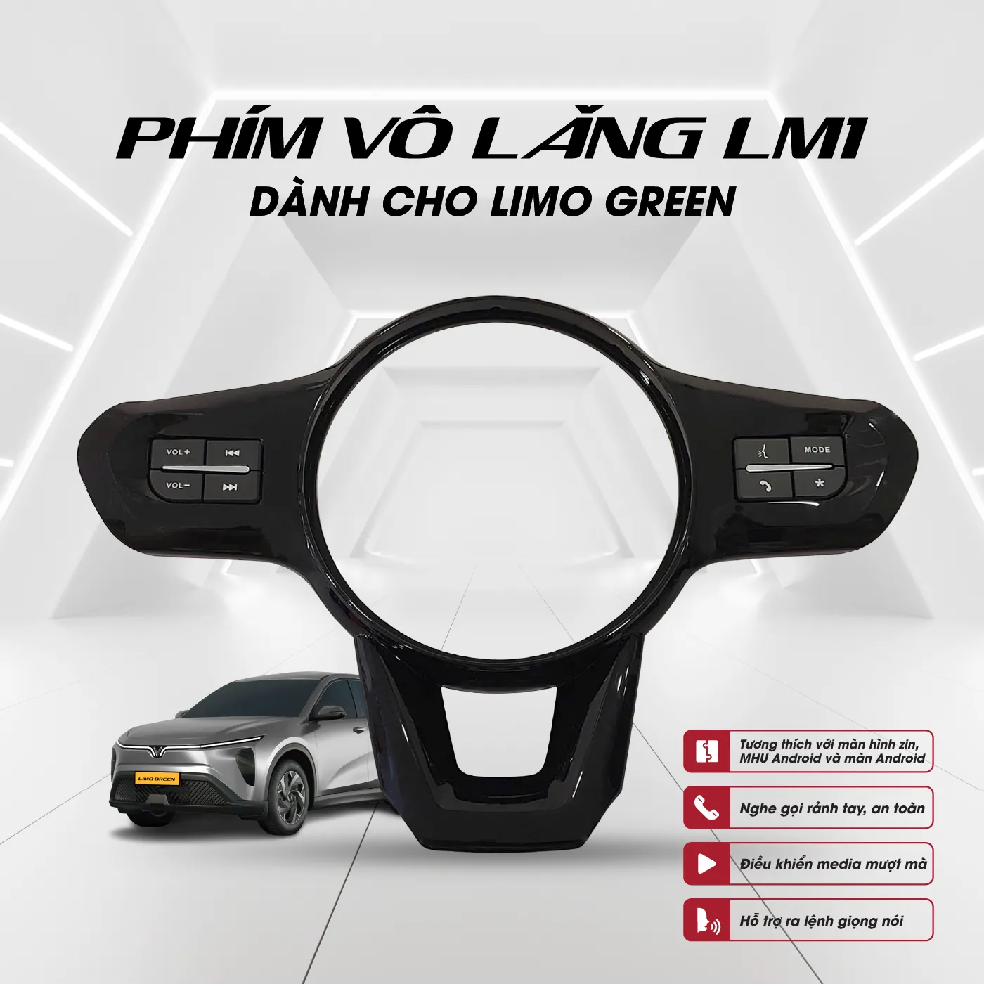 Phím vô lăng LM1 2 Phím vô lăng LM1 - Ảnh 2