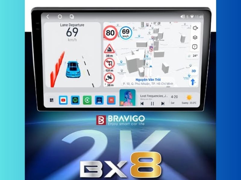 Giá màn hình Android Bravigo BX8 hiện nay