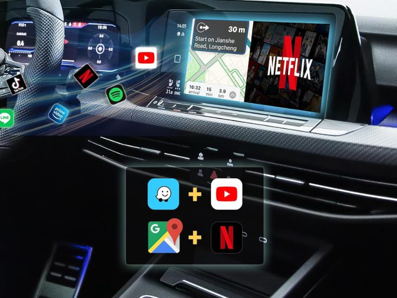 Giải trí đa phương tiện ngay trên màn hình zin