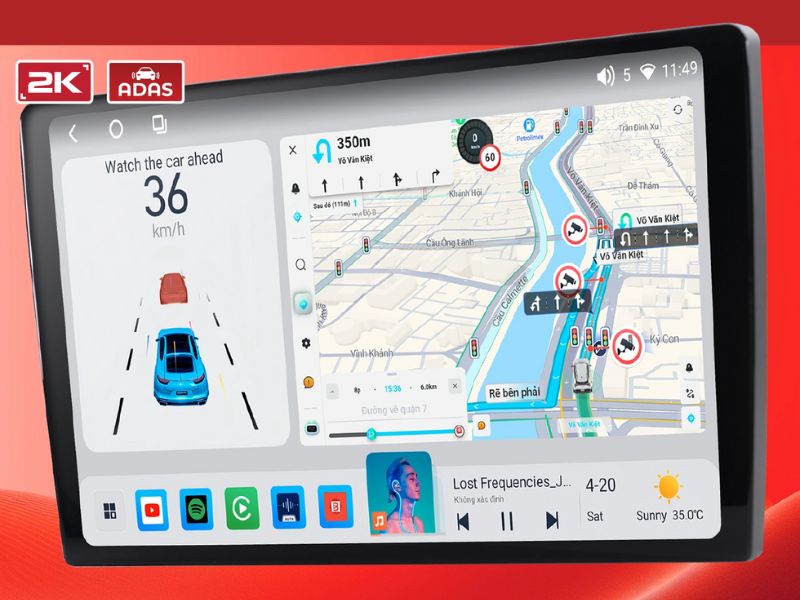 Lên màn hình Android ô tô là gì?