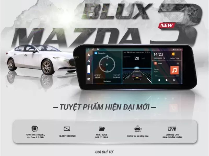 Thiết kế giao diện hiện đại, kích thước lên đến 10.25 inch