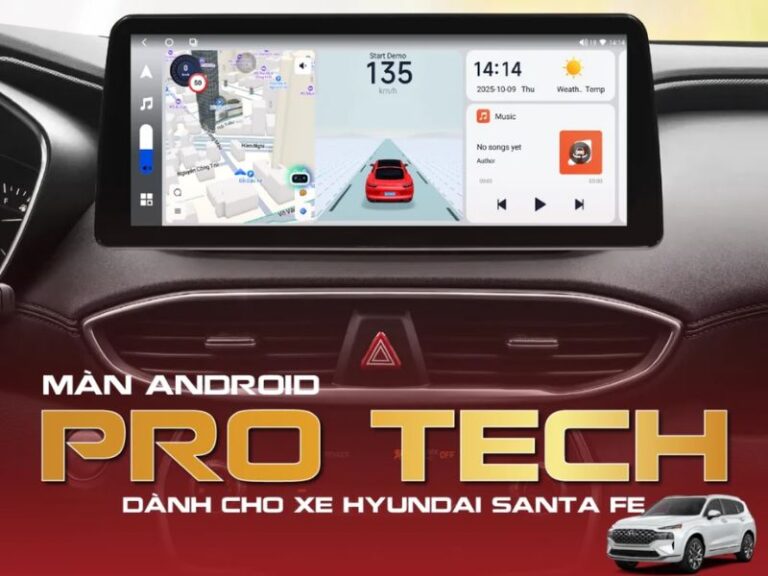 man hinh android cho santa fe