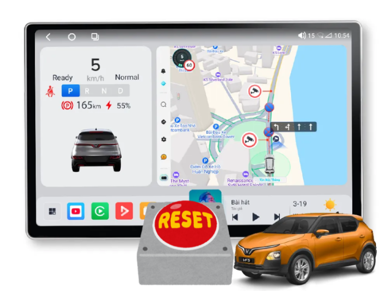 reset man hinh android o to 1