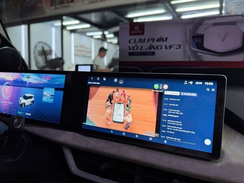 Giá lắp đặt màn hình Android cho VF3