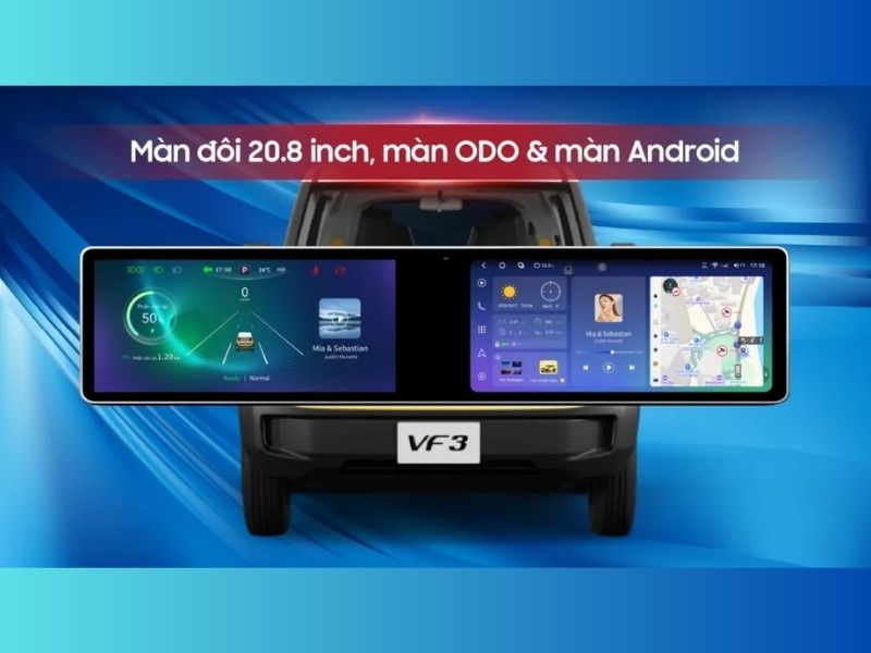 Kích thước 20.8 inch liền khối – Chuẩn form VF3